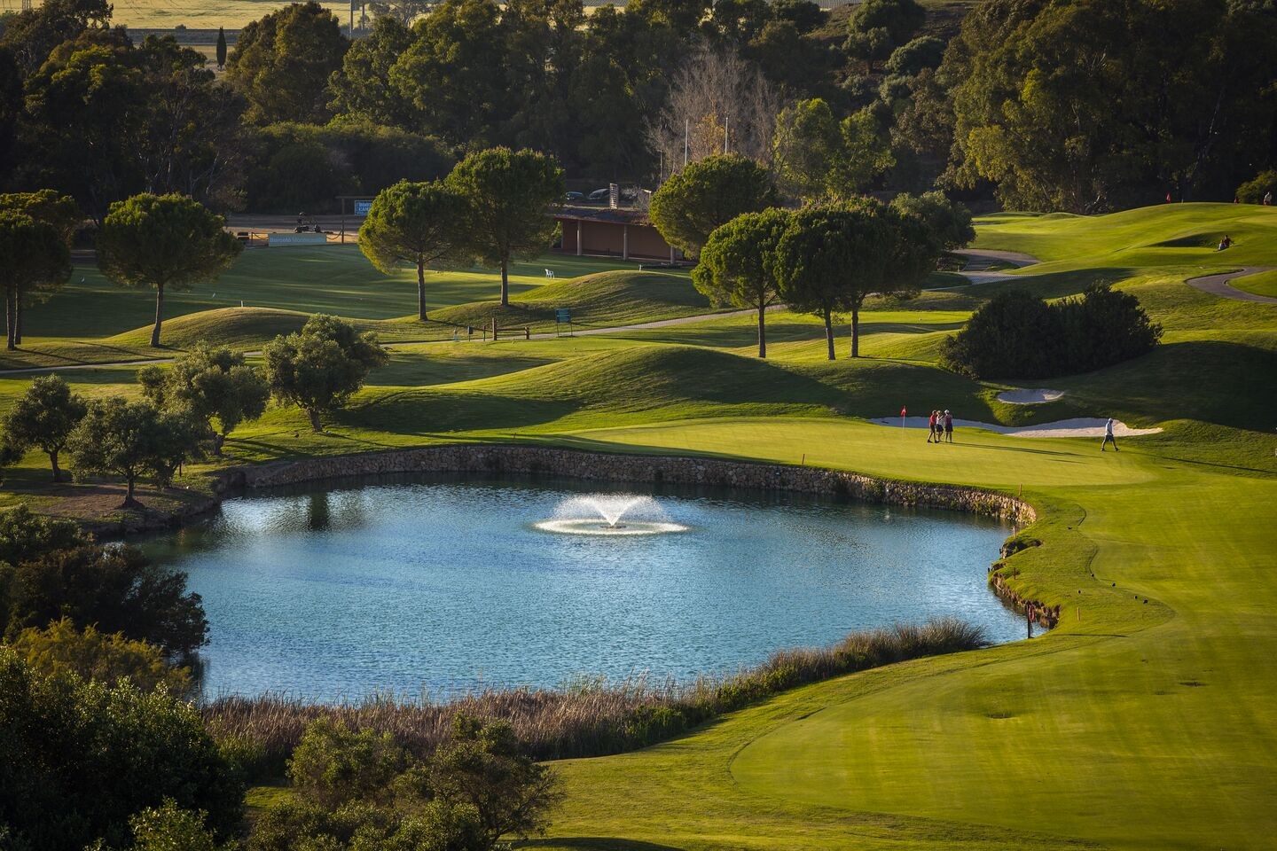 Vista de otro hoyo de Montecastillo Golf