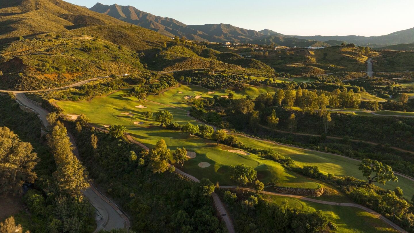Vista del recorrido del Campo Europa en La Cala Resort, Mijas, Málaga