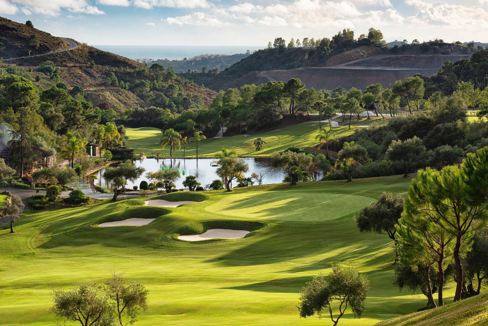 Vista del hoyo 18 de Marbella Club Golf Resort