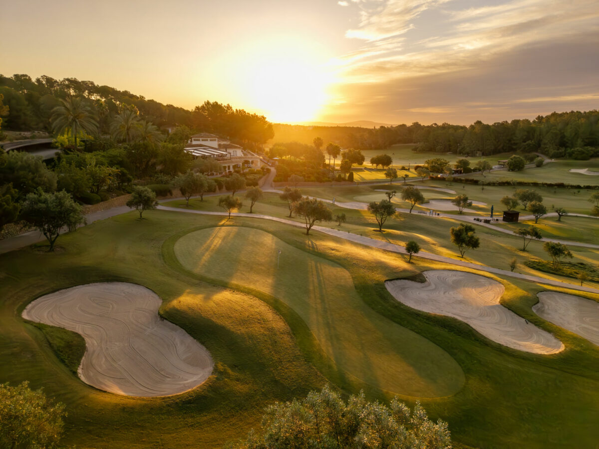 Vista del campo de golf Golf Son Muntaner en Palma, Mallorca